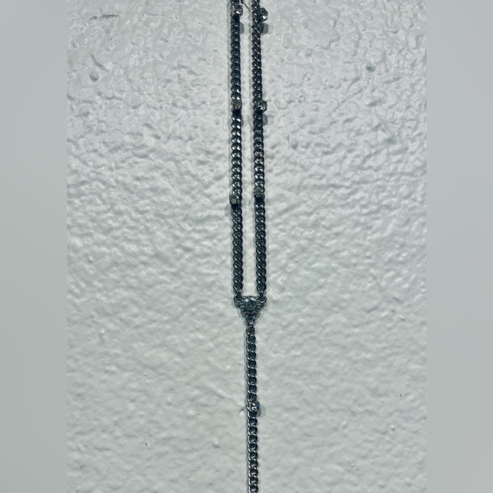 RW&Co. Silver-toned Lariat Pendant Necklace